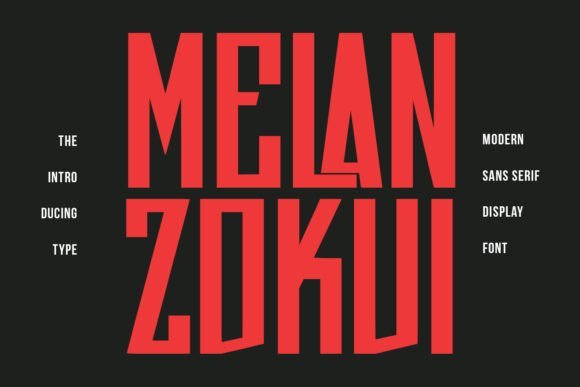 Melan Zokui Font - Featured Image
