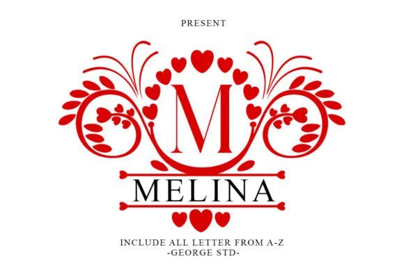 Melina Monogram Font - Featured Image