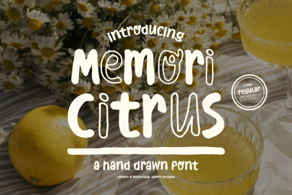 Memori Citrus Font - Featured Image