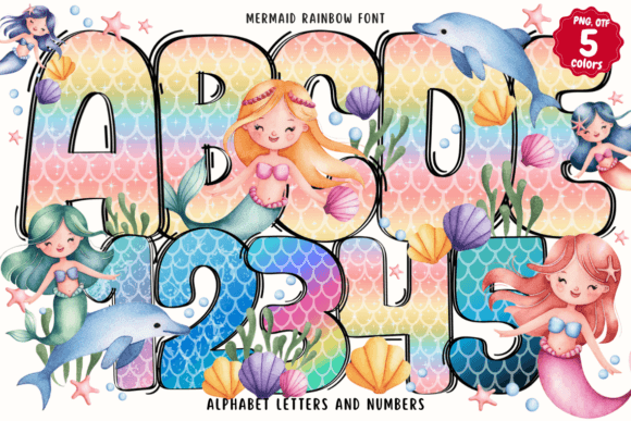 Mermaid Rainbow Font Download for Desktop