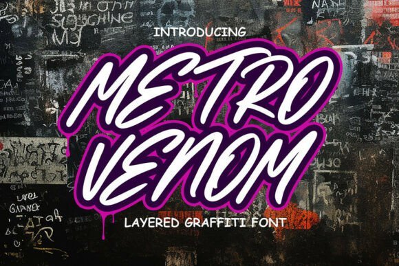 Metro Venom Font - Featured Image