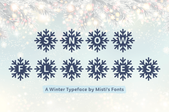 Mf Snowflakes Font - Featured Image
