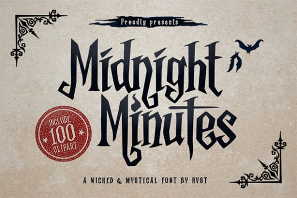 Midnight Minutes Font - Featured Image