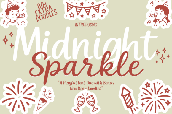 Midnight Sparkle Duo Font - Featured Image