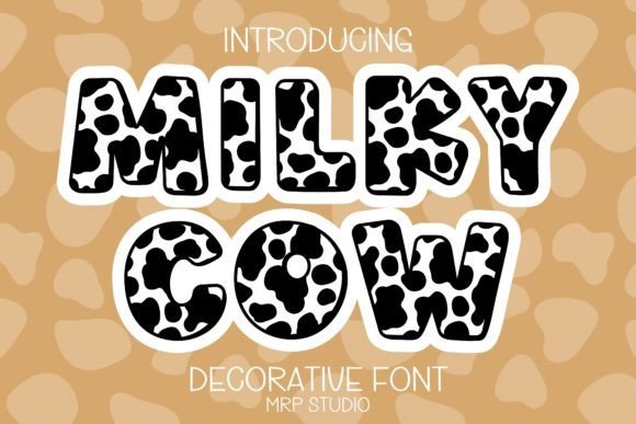 Milky Cow Font - Featured Image