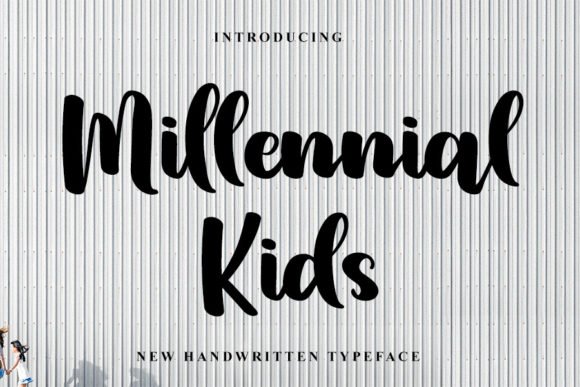 Millennial Kids Font - Featured Image