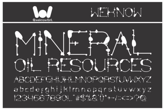 Mineral Oil Resources Font - Featured Image