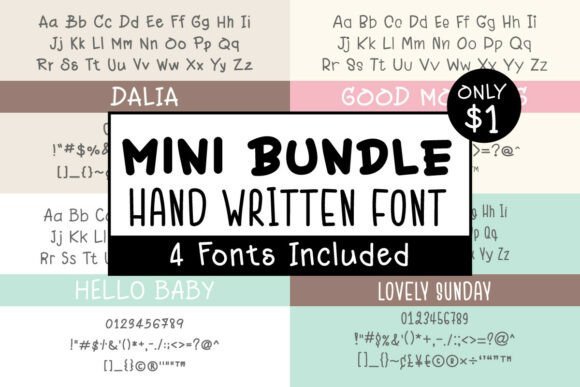 Mini Bundle Font - Featured Image