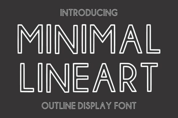 Minimal Line Art Font - Featured Image