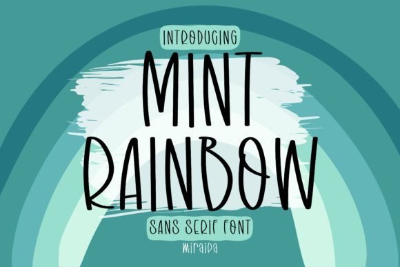Mint Rainbow Font - Featured Image