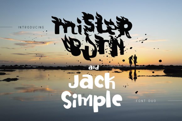 Mister Burn and Jack Simple Font - Featured Image