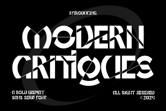 Modern Critiques Font - Featured Image