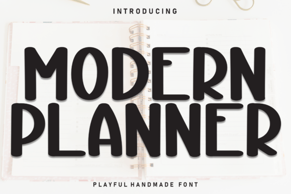 Modern Planner Font - Featured Image