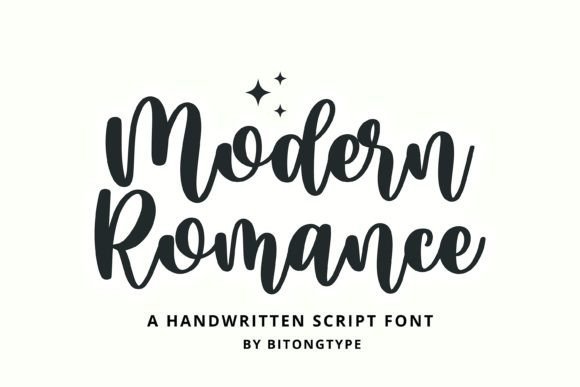 Modern Romance Font - Featured Image
