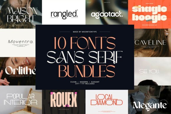 Modern Sans Serif Bundles Font - Featured Image