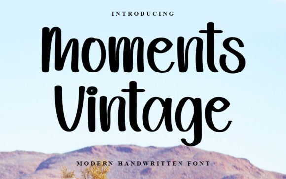 Moments Vintage Font - Featured Image