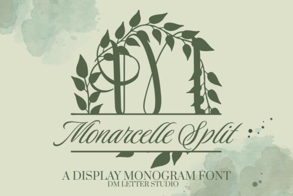 Monarcelle Split Monogram Font Download for Desktop