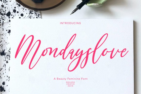 Mondayslove Font - Featured Image