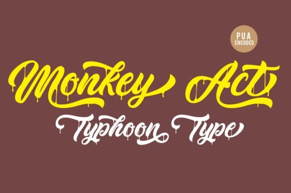 Monkey Act Font - Featured Image