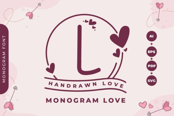 Monogram Handrawn Love Font Download for Desktop