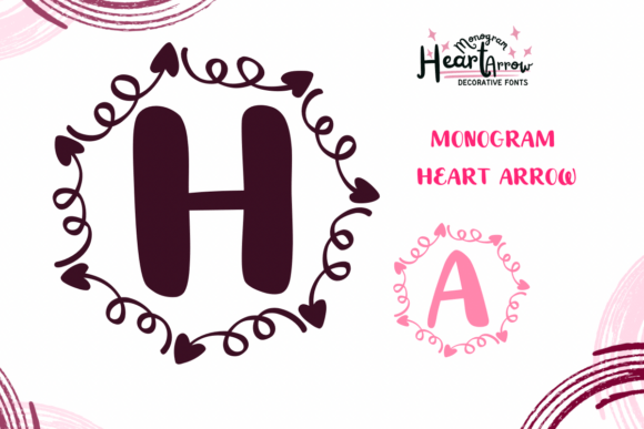 Monogram Heart Arrow Font Download for Desktop