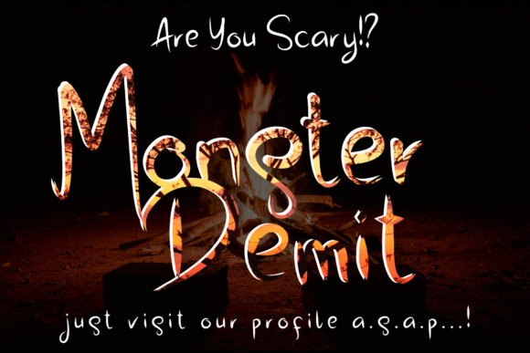Monster Demit Font - Featured Image