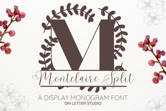 Montclaire Split Monogram Font Download for Desktop