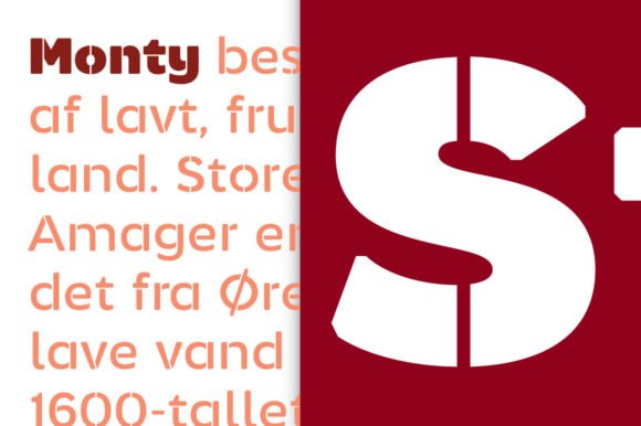 Monty Stencil Font - Featured Image