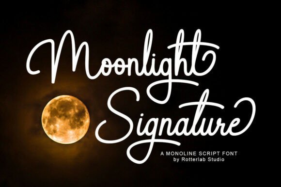 Moolight Signature Font - Featured Image