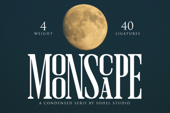 Moonscape Font - Featured Image
