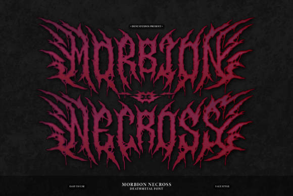 Morbion Necross Font - Featured Image