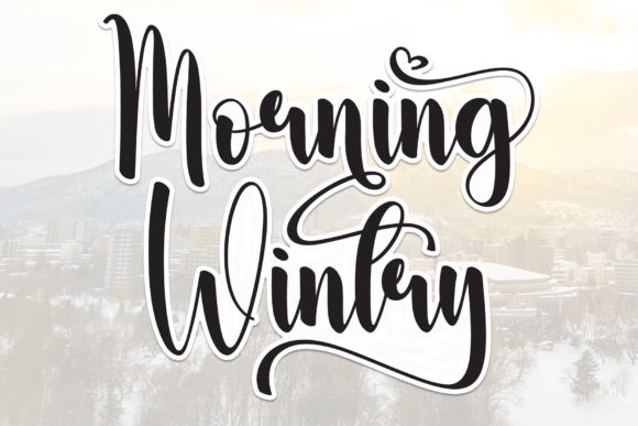 Morning Wintry Font - Featured Image