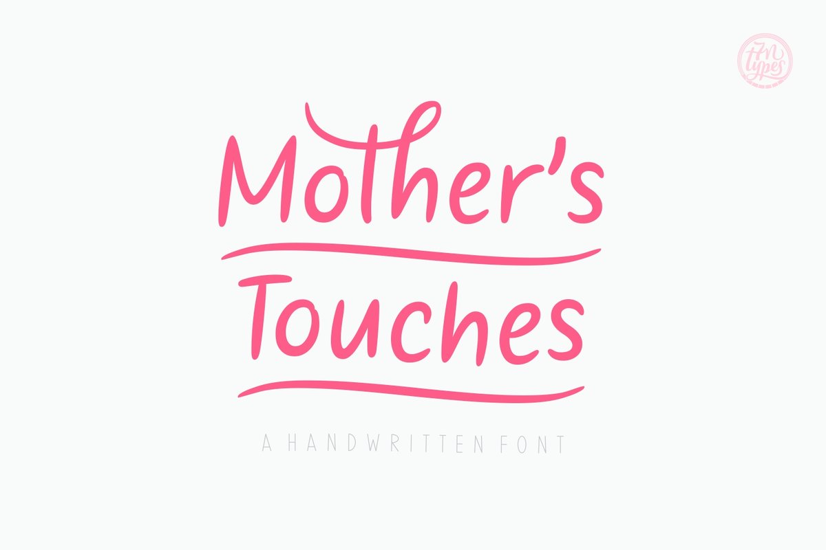 Mother's Touches Font - Featured Image