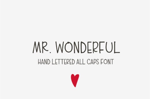 Mr. Wonderful Font - Featured Image