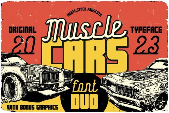 Muscle Cars Font - Featured Image