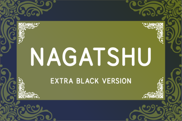 Nagatshu Extra Black Font Download for Desktop