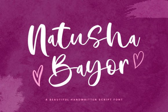 Natusha Bayor Font - Featured Image
