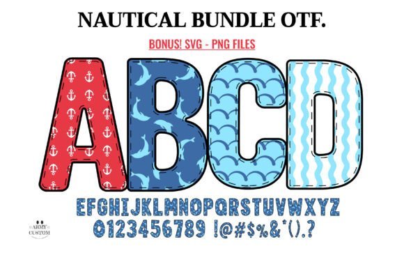 Nautical, Navy Bundle Font Download for Desktop