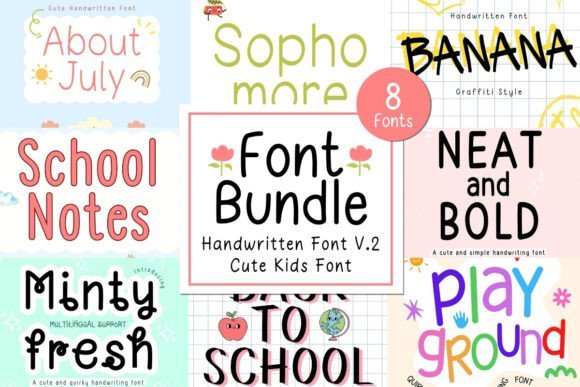Neat & Clean Handwritten Bundle V.2 Font Download for Desktop