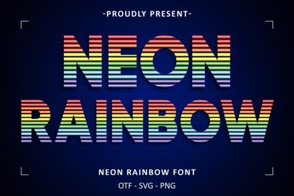 Neon Rainbow Font Download for Desktop