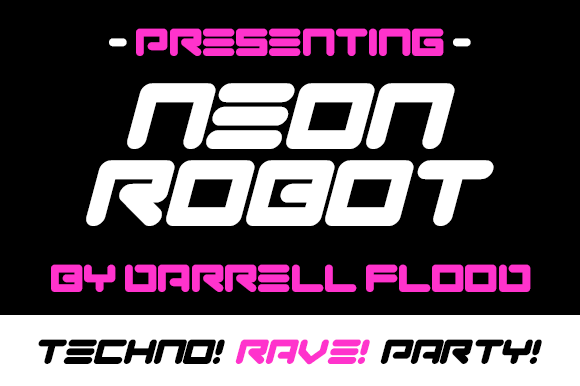 Neon Robot Font Download for Desktop