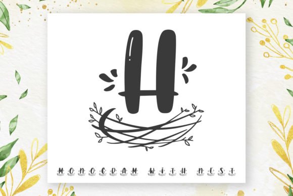Nest Monogram Font - Featured Image