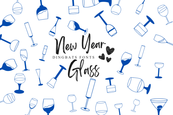 New Year Glass Font - Featured Image
