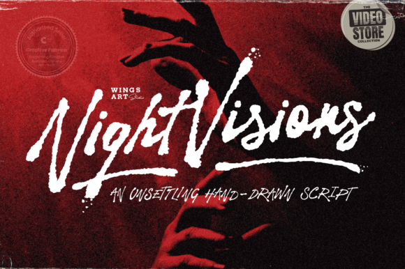 Night Visions Font - Featured Image