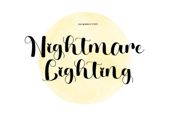 Nightmare Lighting Font Download for Desktop