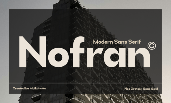 Nofran Font - Featured Image