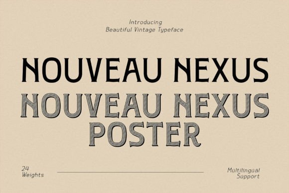 Nouveau Nexus Font - Featured Image