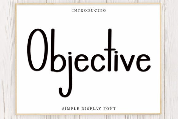 Objective Font - Featured Image