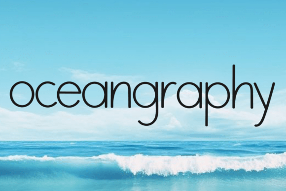 Oceangraphy Font - Featured Image