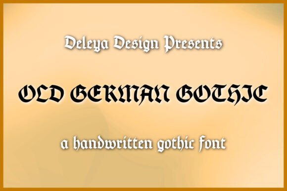 Old German Gothic Font - Featured Image